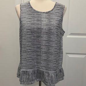 Elle Ruffle Hem Chiffon Top